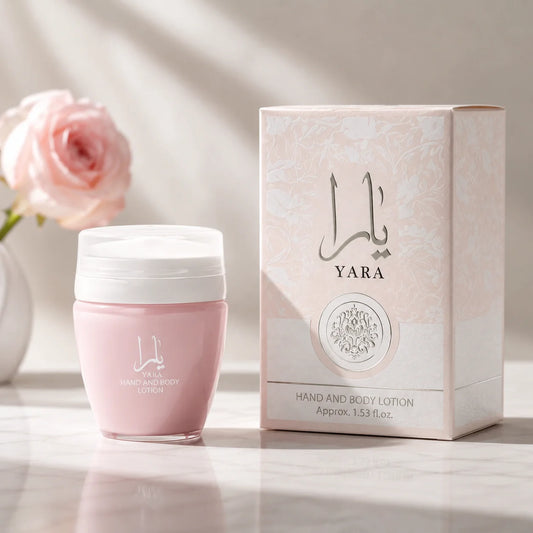 Lattafa Yara Loción Corporal y de Manos 45 ml - Hidratante, Fragancia Oriental Floral, Cuidado Suave de la Piel