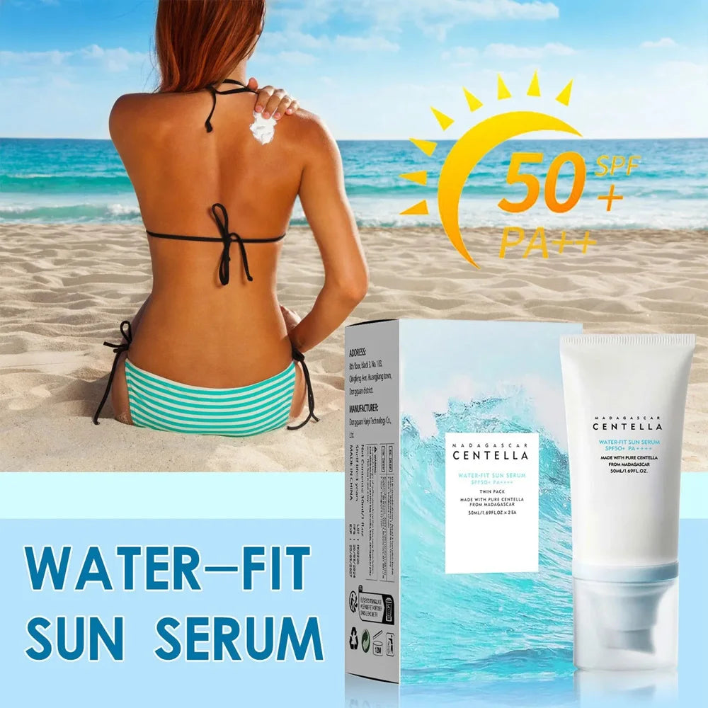 Protector Solar Facial 50+ Centella Sunblock Crema Blanqueadora Hidratante Coreana Cuidado Corporal
