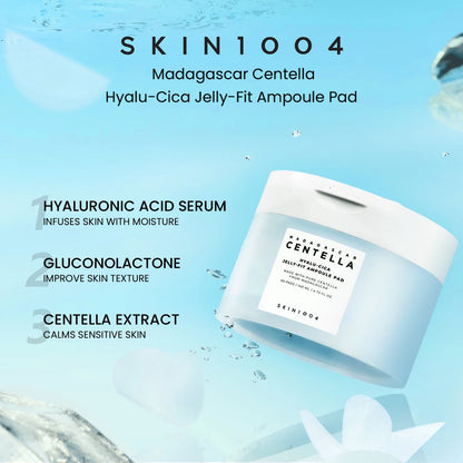 SKIN1004 Madagascar Centella Pad – Textura Empapada en Esencia – Luminosidad, Hidratación Intensa – Cosmética Coreana