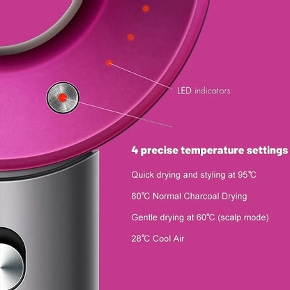 Secador de Pelo Iónico 5 en 1 con Difusor para Rizos – Profesional Eléctrico – Tecnología Iónica Superior – Para Mujer