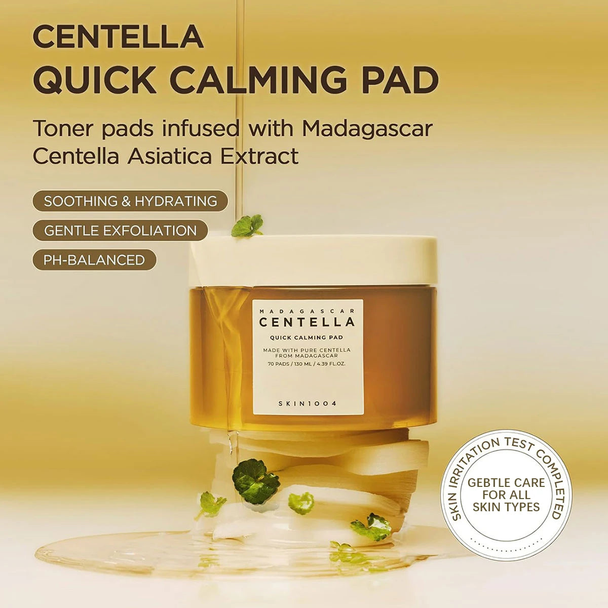 SKIN1004 Madagascar Centella Pad – Textura Empapada en Esencia – Luminosidad, Hidratación Intensa – Cosmética Coreana
