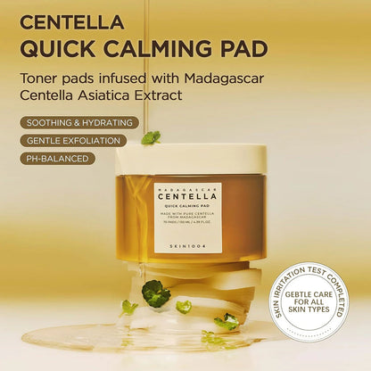 SKIN1004 Madagascar Centella Pad – Textura Empapada en Esencia – Luminosidad, Hidratación Intensa – Cosmética Coreana