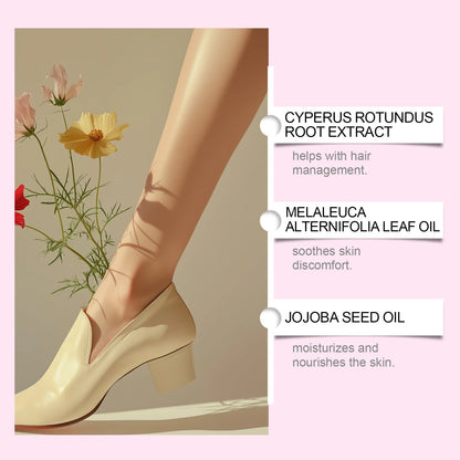 Aceite de Cyperus Rotundus para Depilación – Suavizante, Calmante e Hidratante – Inhibidor del Vello para Axilas, Piernas y Brazos