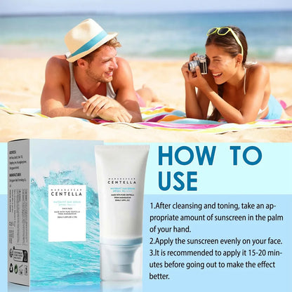 Protector Solar Facial 50+ Centella Sunblock Crema Blanqueadora Hidratante Coreana Cuidado Corporal
