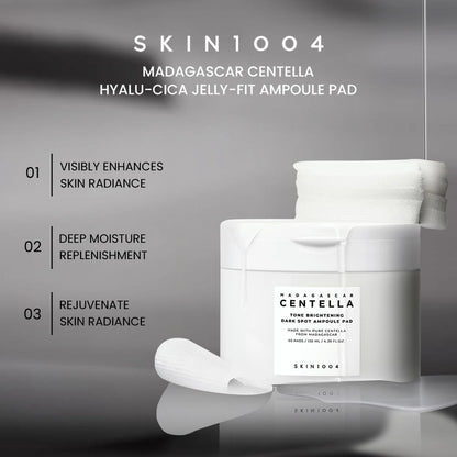 SKIN1004 Madagascar Centella Pad – Textura Empapada en Esencia – Luminosidad, Hidratación Intensa – Cosmética Coreana