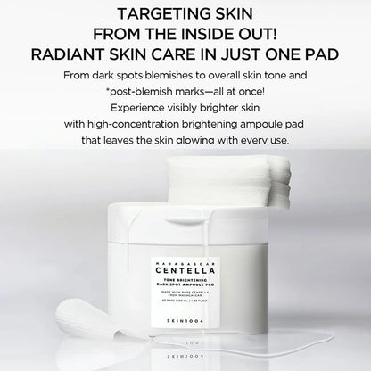 SKIN1004 Madagascar Centella Pad – Textura Empapada en Esencia – Luminosidad, Hidratación Intensa – Cosmética Coreana