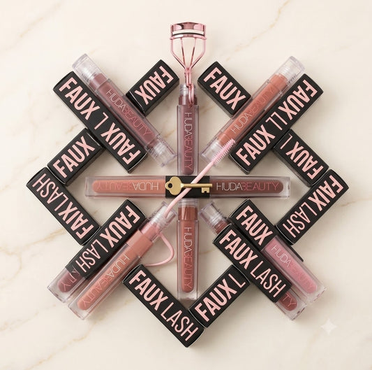 Huda Beauty Faux Filler Brillo de Labios Brillante No Pegajoso, Hidratante, Aceite de Labios Crystal Clear, Efecto Voluminizador y Nutritivo, Maquillaje con Color